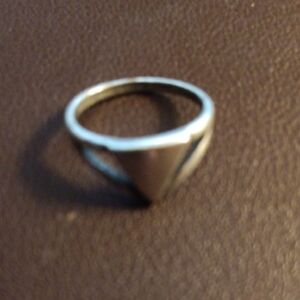 Silver Triangle Ring